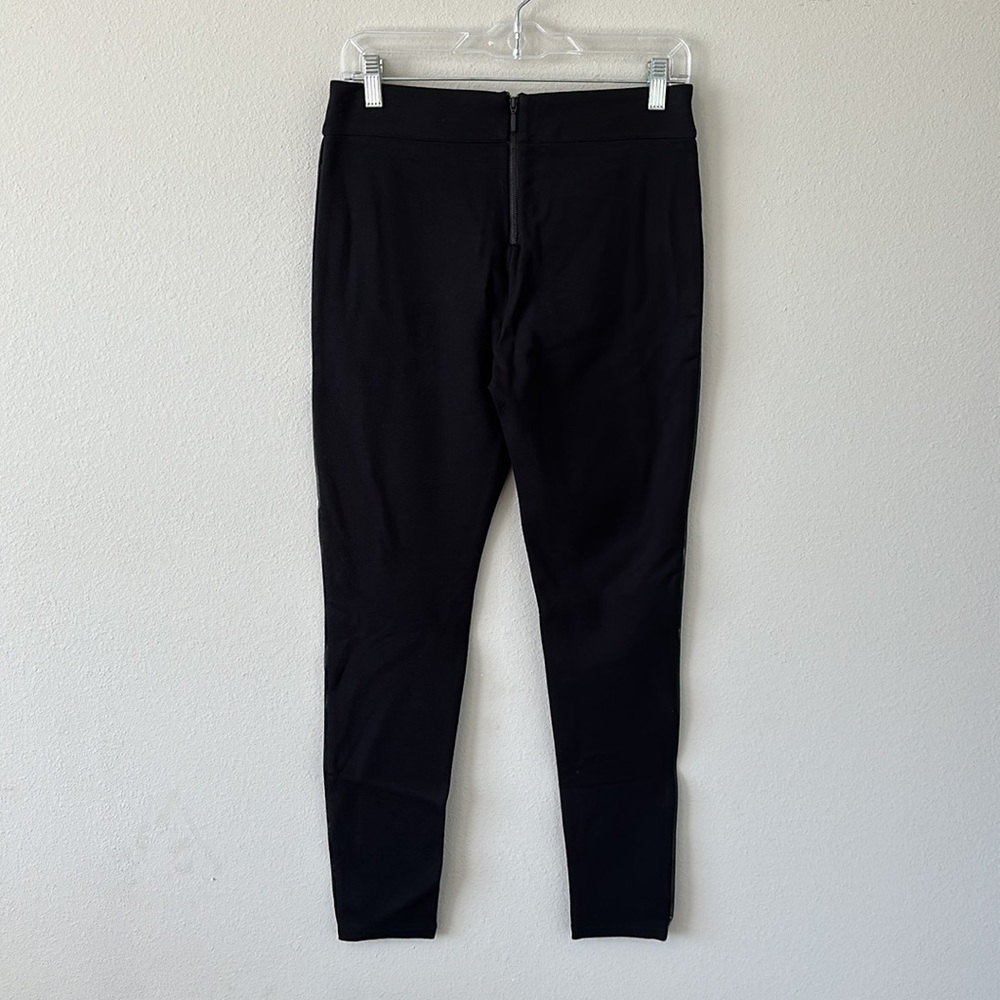 NWT Tart (Evereve) High Waisted Sylvia Ponte Pant w/Faux Leather Black Medium - Picture 8 of 14